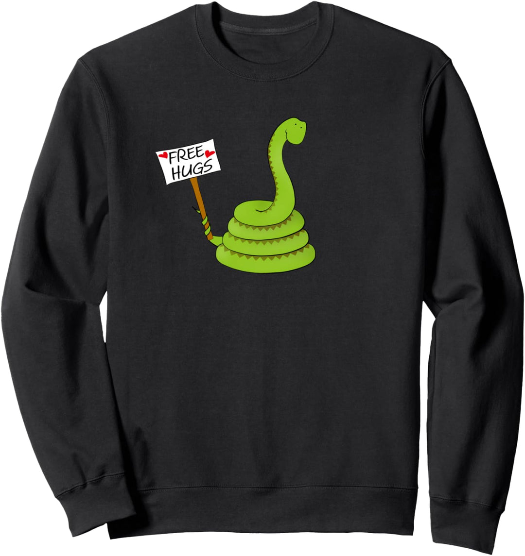 Free hugs! Lustiges Boa Constrictor Python Reptile Snake Pun Sweatshirt