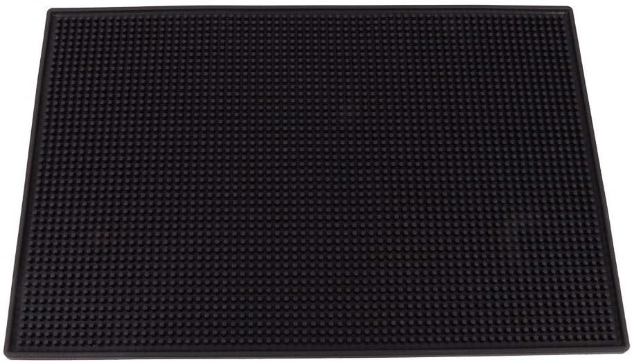 PVC Untersetzer Quadrat Dicker Gummi Bar Matte rutschfeste Matte Tropfmatten Cocktail Tee Tasse Bech