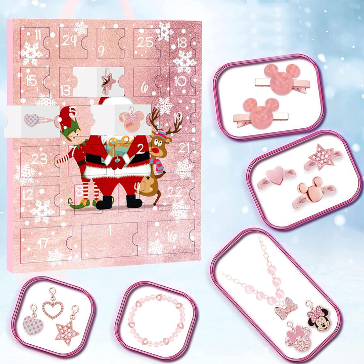 Adventskalender 2025, Weihnachts Countdown Kalender Cartoon Animation für Mädchen Kinder DIY Surpris