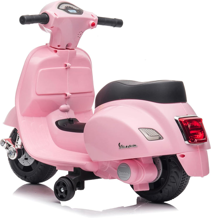 Vespa Elektroroller Elektrofahrzeug Kinderfahrzeug Scooter (Rosa), Rosa