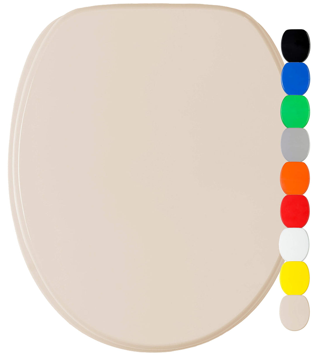 Sanilo WC Sitz ohne Absenkautomatik, viele einfarbige Toilettendeckel zur Auswahl, hochwertige und s