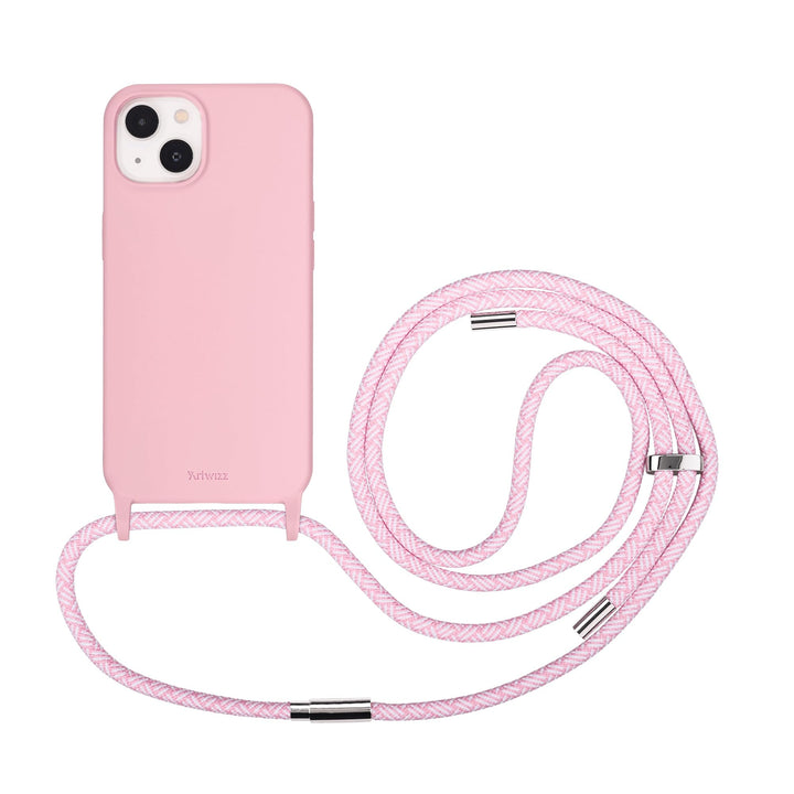 Artwizz HangOn Case kompatibel mit [iPhone 13] - Elastische Schutzhülle aus Silikon als Handykette z