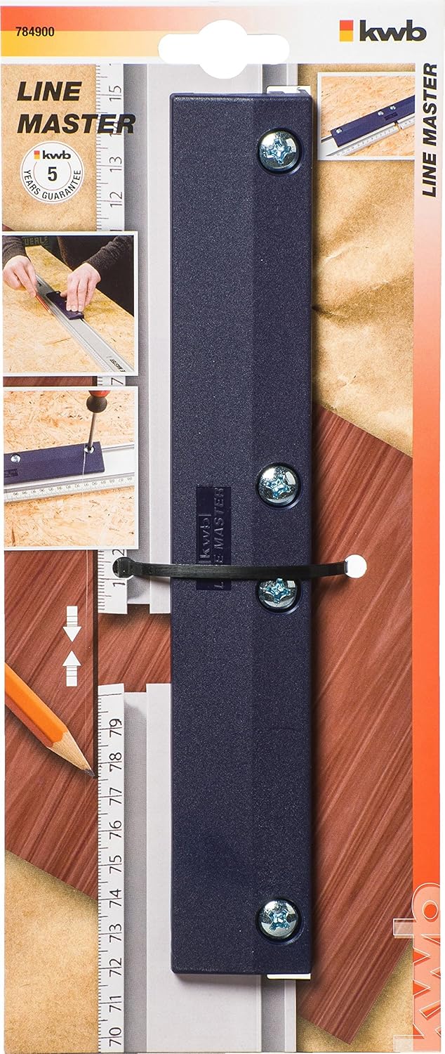 kwb LINE MASTER Präzisionslineal – 800-mm Universal-Führungsschiene für Kreissäge, Stichsäge und Obe