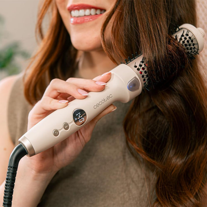 Cecotec Glättbürste mit Infrarot und InstantCare ThermoGlow Ionen-Technologie, 70 W, 5 Temperaturein