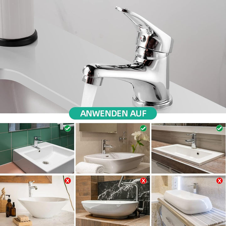 Cobbe Wasserhahn bad für Badezimmer, Waschtischarmatur Wassersparen, Waschbecken Armaturen für kalte