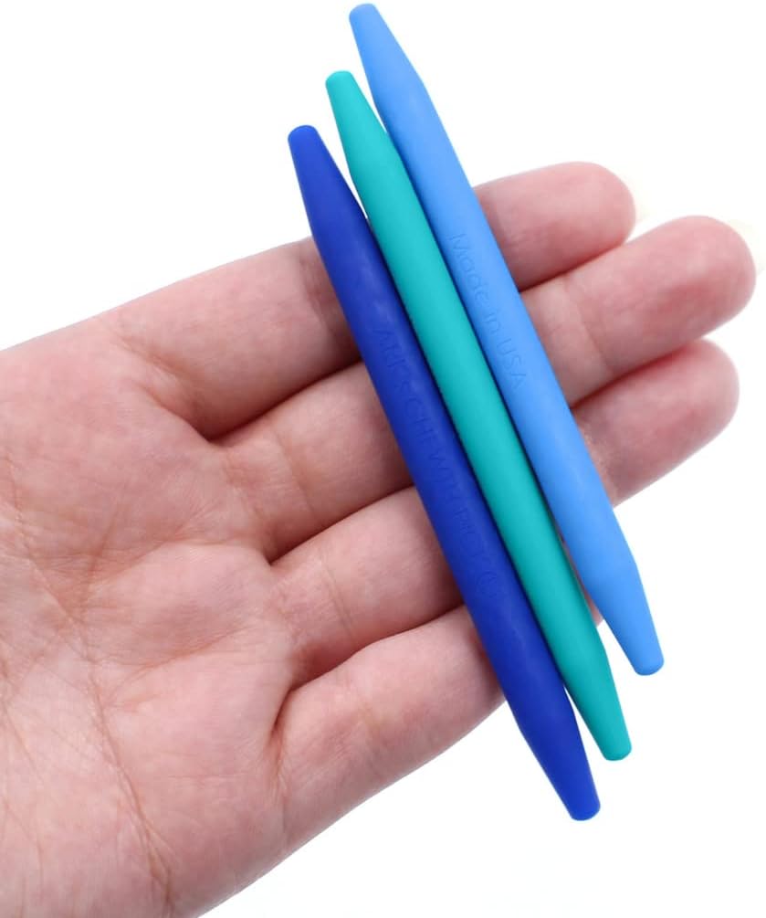 ARK® Kau Zahnstocher 3er Set in verschiedenen Farben inkl. ATC Pflegeanleitung - Kiefermotorik, Beis