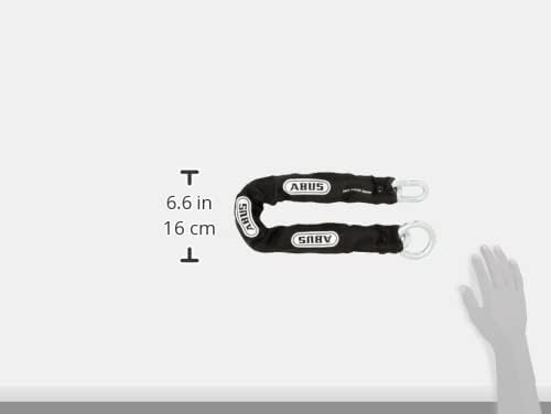 ABUS Kette 12KS Loop - Zusatzsicherung für Motorroller, Motorräder, Fahrräder - Länge 80 cm