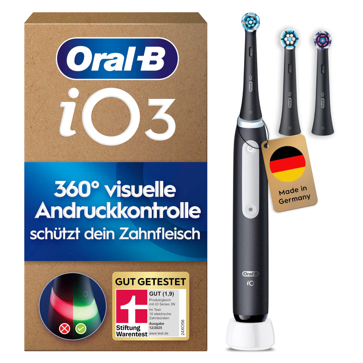 Oral-B iO Series 3 Plus Edition Elektrische Zahnbürste/Electric Toothbrush, PLUS 3 Aufsteckbürsten,
