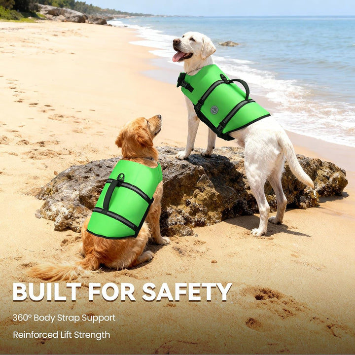 VIVAGLORY Rip Stop Schwimmweste Hund, Hundeschwimmweste, Schwimmhilfe &amp; Auftrieb, Rettungsweste Hund