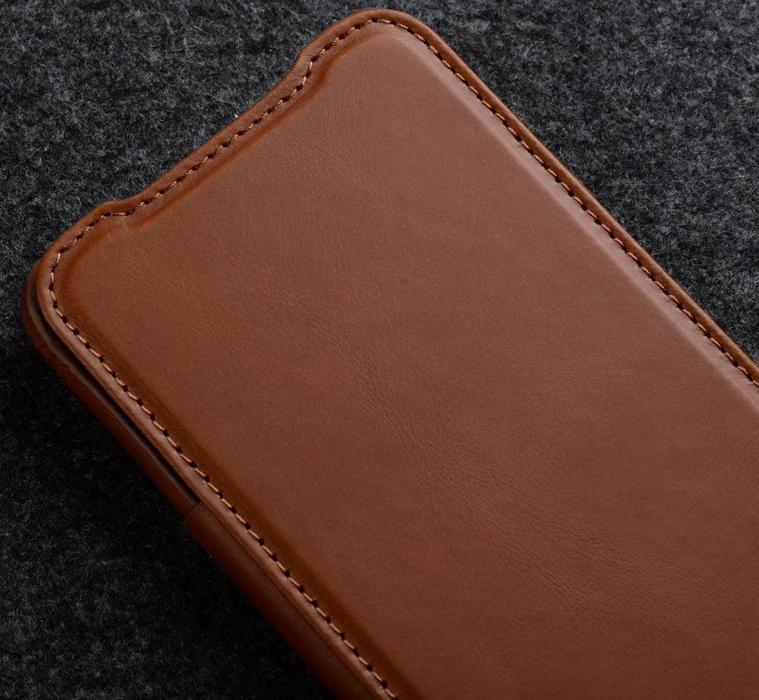 STILGUT Book Case kompatibel mit Google Pixel 8 Hülle aus Leder, Lederhülle, Klapphülle, Handyhülle