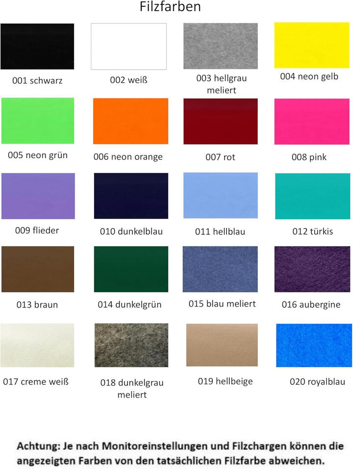 Gotteslobhülle aus Filz, Motiv "Kreuz mit Regenbogen", verschiedene Filzfarben, personalisiert mit N