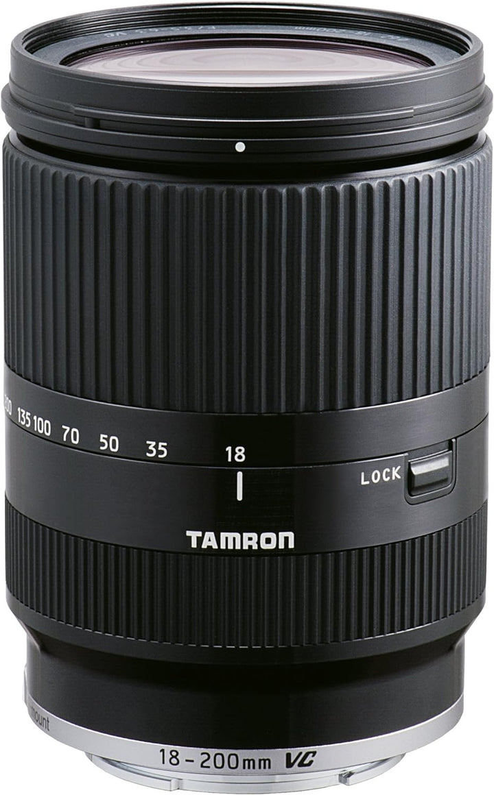 Tamron 18-200mm F/3.5-6.3 Di III VC Nex Objektiv für Sony NEX-Serie schwarz schwarz Single, schwarz
