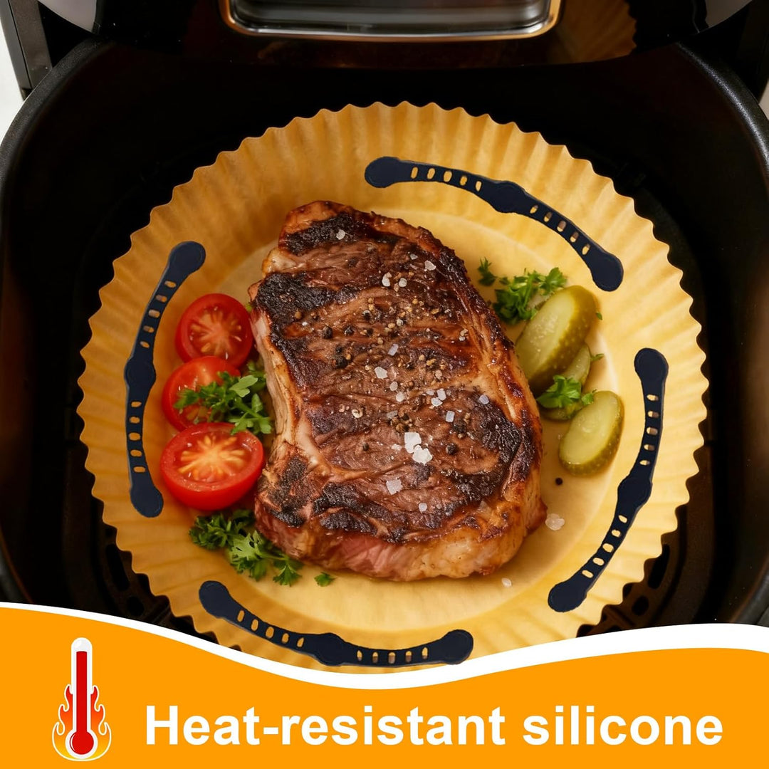 8 Stück Magnete für Airfryer Backpapier, Magnetische Silikonschnallen für Heissluftfritteuse, Magnet