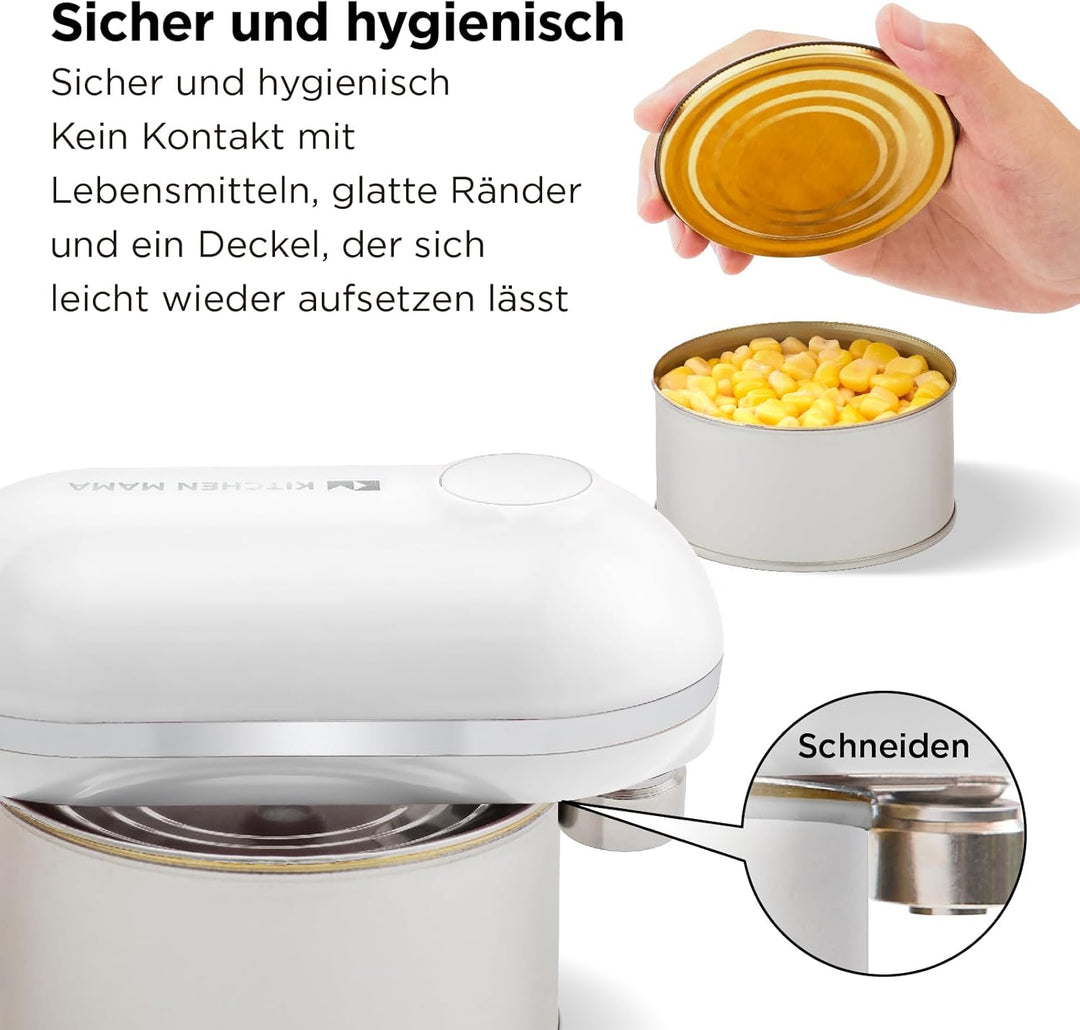 Kitchen Mama Mini Plus Wiederaufladbarer elektrischer Dosenöffner: Kompakt, Aufladen über Typ-C Lade