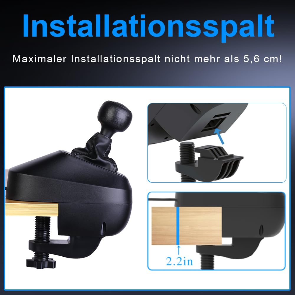 NBCP USB Driving Force Shifters für Rennspiele H Gear Shift für Logitech G29 G27 G25 G920 Thrustmast