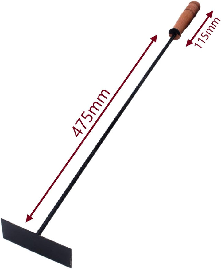 BAUSTER® Kaminbesteck Set Mit Schürhaken, Aschekratzer, Kehrschaufel und Kohlenkasten/Aschebehälter