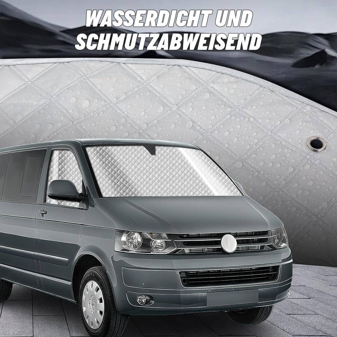 MaxEarn Thermomatte Fahrerhaus passend für VW T5 & T6(ab 2003), Luxus Interne Auto Sonnenblende Fron