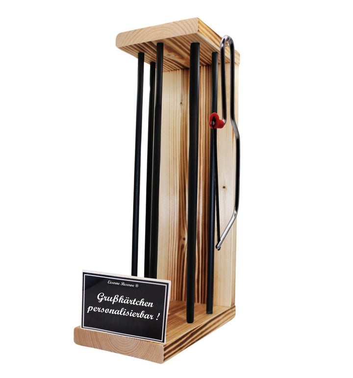 personalisierte Geschenke Mann Frau - Handgemacht - Eiserne Reserve Black Edition Rohling L leer inc
