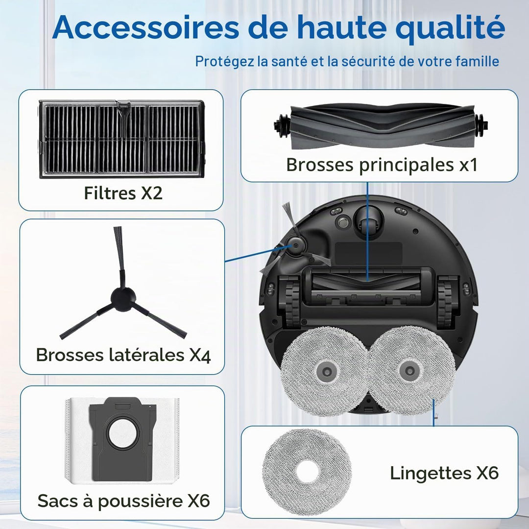 Zubehör für Dreame L10s Ultra Gen 2/L10s Pro Ultra Heat//Mova E30 UltraL40 Ultra AE/X30 Ultra – 1 Ha
