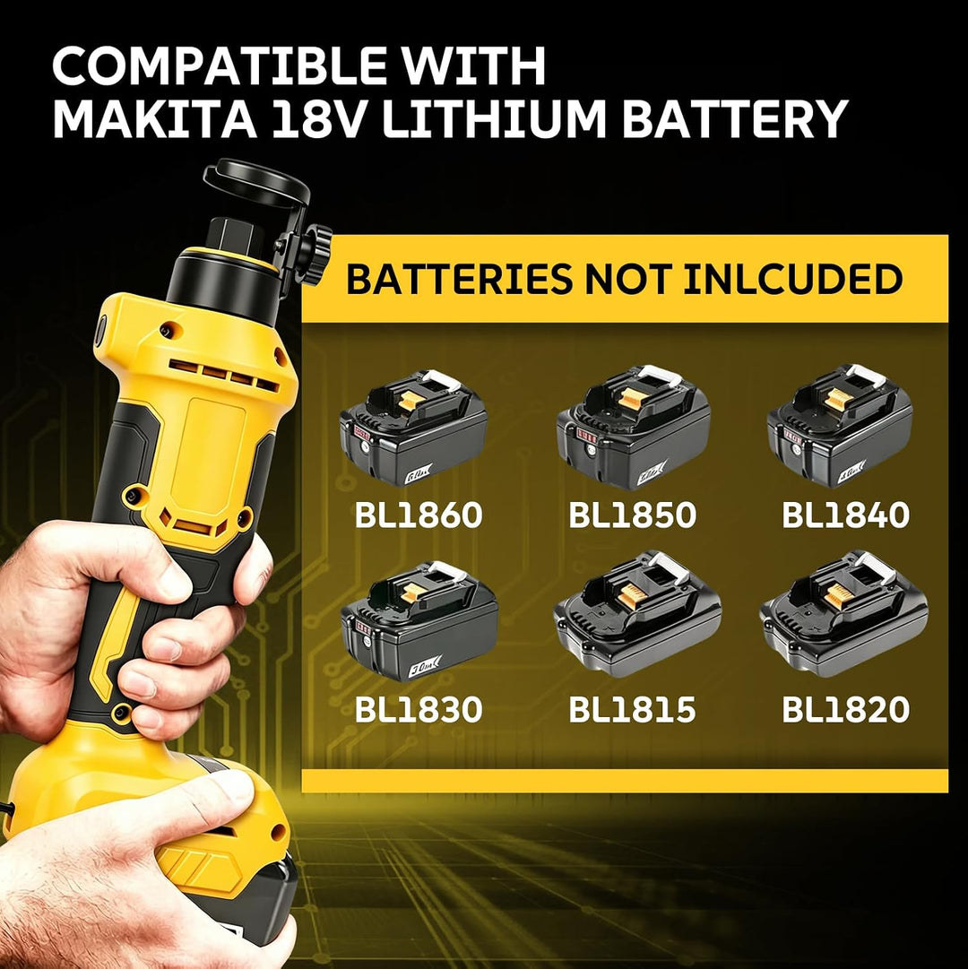 Akku Rotationsschneider Kompatibel mit Dewalt 20V Batterie, Trockenbau Ausschnittwerkzeug Kabellos S