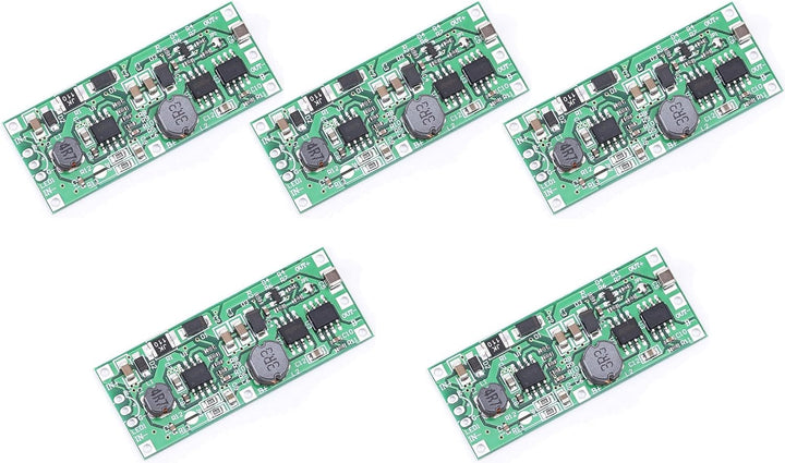 TECNOIOT 5 Stück DC 5V-12V bis 12V USV Unterbrechungsfreie Stromversorgung 18650 Batterieschutzplati