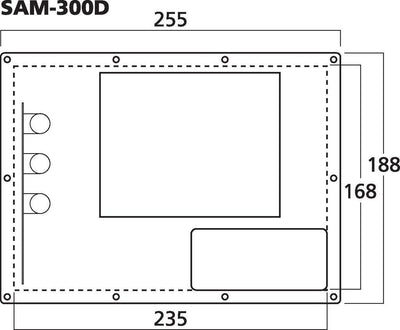 Monacor SAM-300D Aktives Subwoofer-Modul Klasse-D für das Digitale Zeitalter, Einbau-Verstärker in S