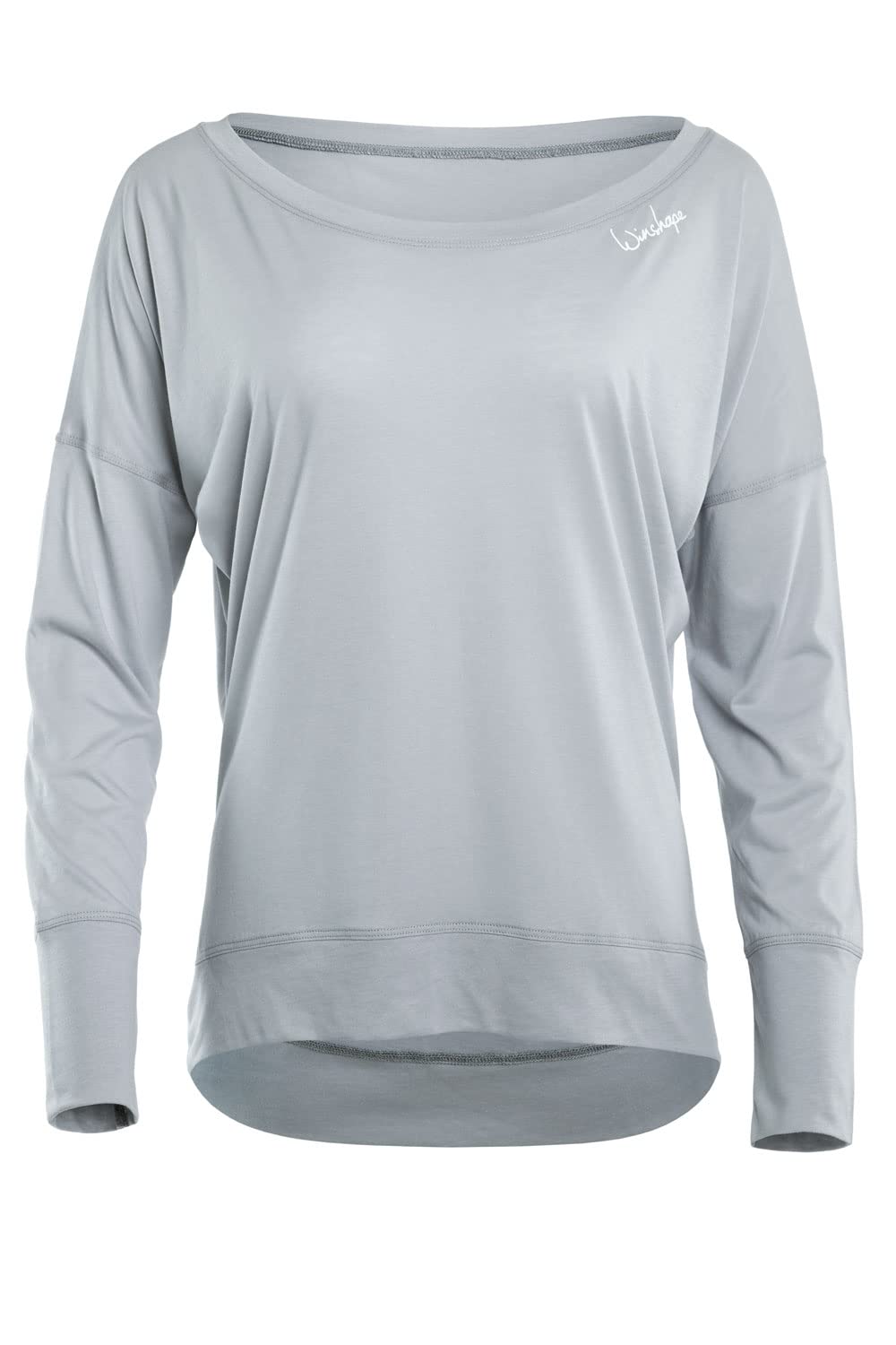 Winshape Damen Ultra leichtes Modal-Longsleeve MCS002 L Cool-grey, L Cool-grey