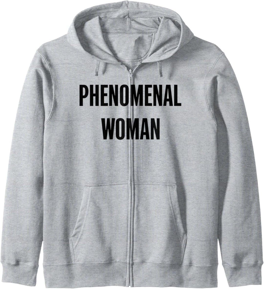 Phenomenal Woman Grau Kapuzenjacke