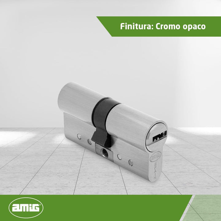 Amig - Sicherheitszylinder - Modell 20000 - Hergestellt aus Messing - Masse: 80 mm (35-45) - Bietet