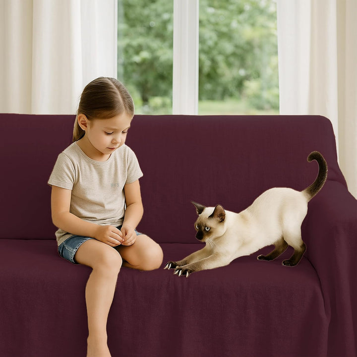 Byour3 - Bettüberwurf Bio-Baumwolle Gemischte Doppelbett Einzelbett Queen Size Bettdecke Sommer Früh