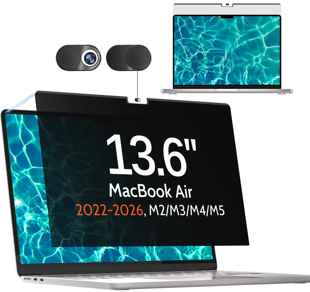 Magnetischer Blickschutzfilter für MacBook Air 13,6 Zoll 2022 Model A2681, Abnehmbar Anti-Blaulicht