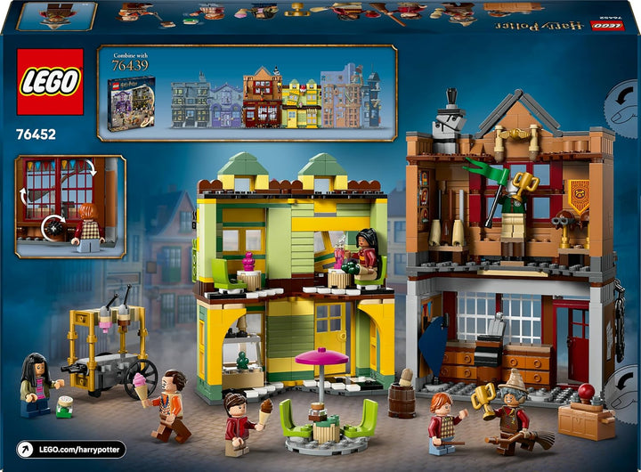 LEGO Harry Potter Qualität für Quidditch & Fortescues Eissalon - Set mit 2 Winkelgasse Läden, 6 Mini