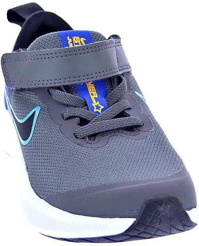 Nike Jungen Star Runner 3 Sneaker 21 EU Eisengrau Schwarzblauer Blitz, 21 EU Eisengrau Schwarzblauer