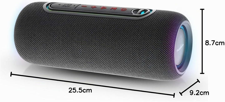 Nedis Bluetooth-Lautsprecher - max. Batteriespielzeit: 4 Std - Handgerät - 30 W - Stereo - Eingebaut