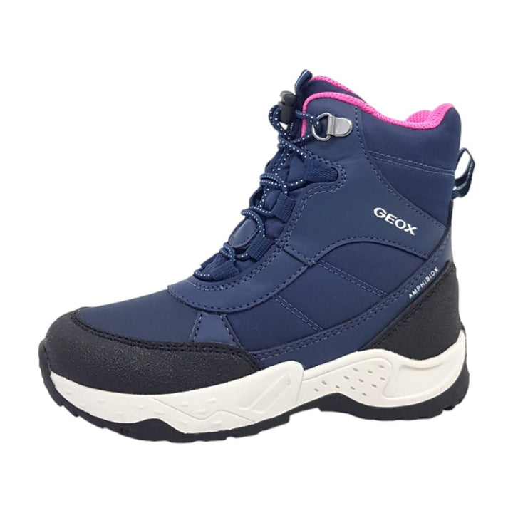 Geox Mädchen J Sentiero Girl B AbAnkle Boot 27 EU Navy Fuchsia, 27 EU Navy Fuchsia