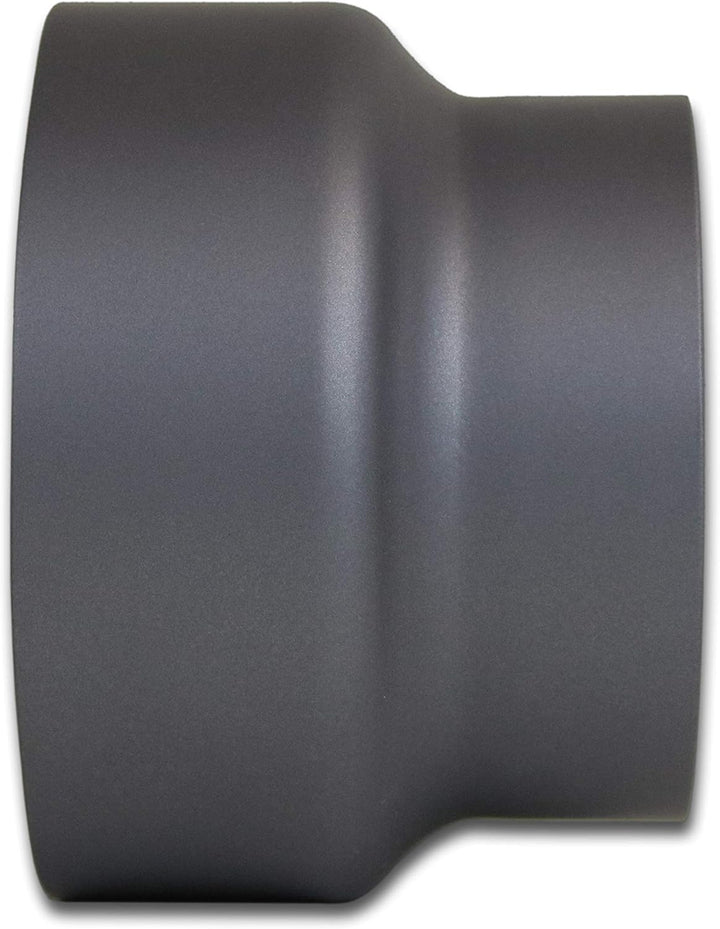 LANZZAS Ofenrohr Reduzierung von 180 mm auf 150 mm, Farbe: gussgrau (im Durchmesser Ø 150 mm) - weit