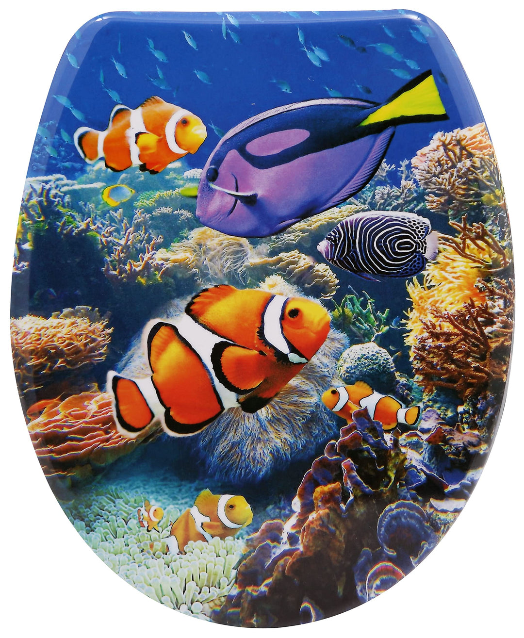 VEROSAN Duroplast WC-Sitz Aquarium, mit Absenkautomatik für geräuschloses Schliessen, angenehmer Sit