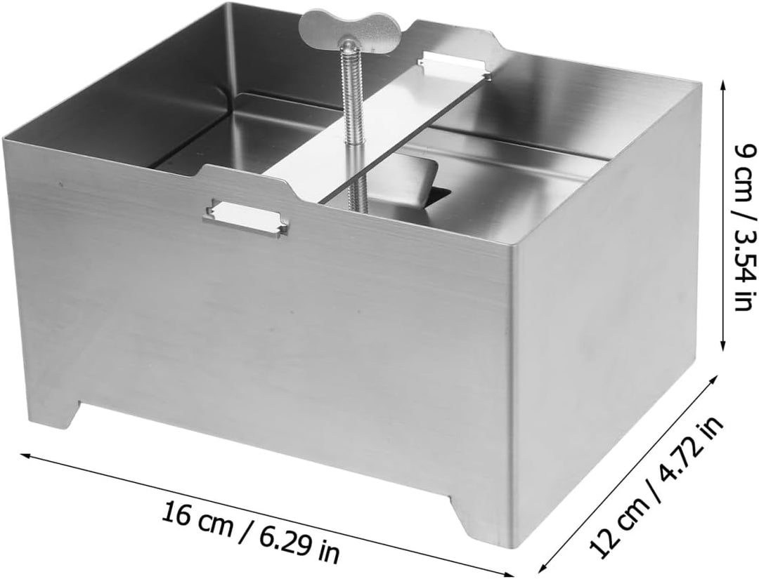 TOPBATHY Tofu-Pressform Aus 304 Edelstahl 16X12X9Cm – Handbetriebene Tofu-Form Zur Hausgemachten Her