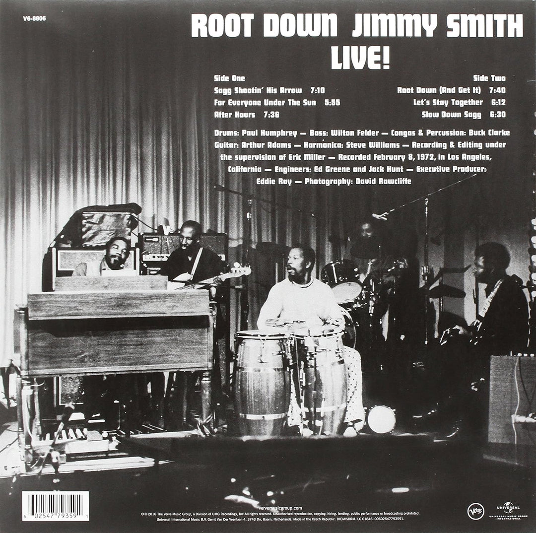Root Down: Jimmy Smith Live! (Verve 60), Vinyl