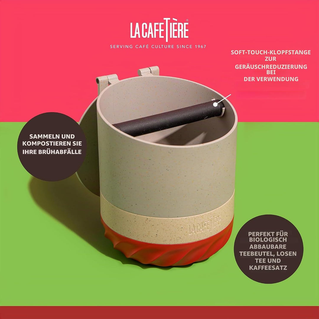 La Cafetière Renew Composter and Coffee Knockbox, 75ml Espresso Dump Bin für Kaffeesatz mit Abnehmba