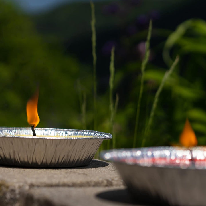 HOFER 30 x Citronella-Flammschalen für draussen | hochwertige Citonella Kerze Outdoor | mit Citronel