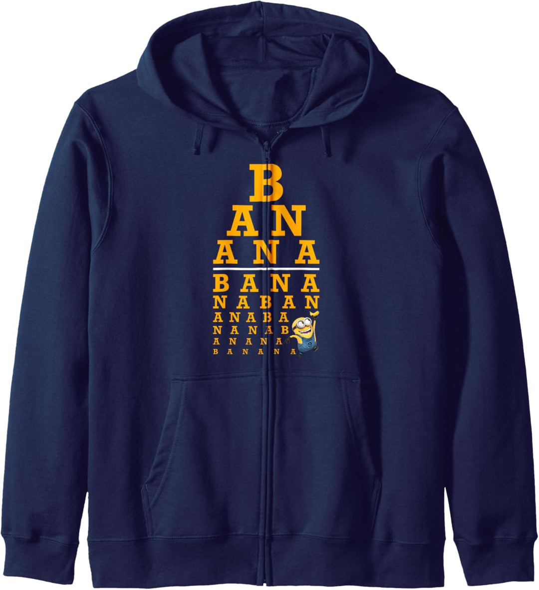 Despicable Me Minions Banana Text Stack Kapuzenjacke
