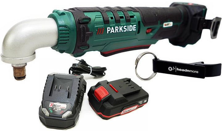 HEADNMORE® Bundle mit dem PARKSIDE® 20V 1/2 Zoll Akku Winkelschlagschrauber PAWS 20 A1 und dem HEADN