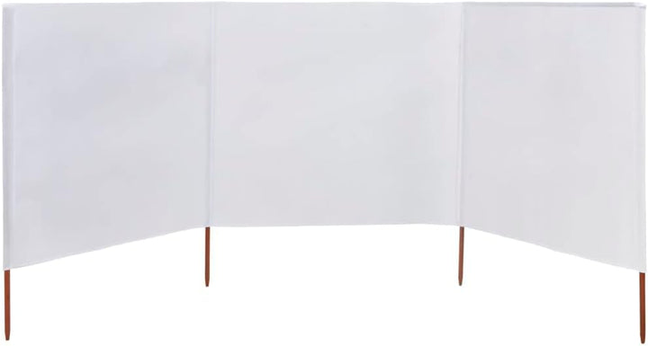 Myheimly Windschutzgewebe,Windschutz Sichtschutz Balkon,Sichtschutzzaun Sand-Weiss,400 x 160 cm 400