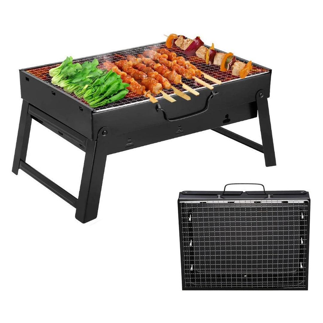ROIMOE Holzkohlegrills Grill BBQ Portable, Tischgrill Campinggrill Picknickgrill, Abnehmbare BBQ Gri
