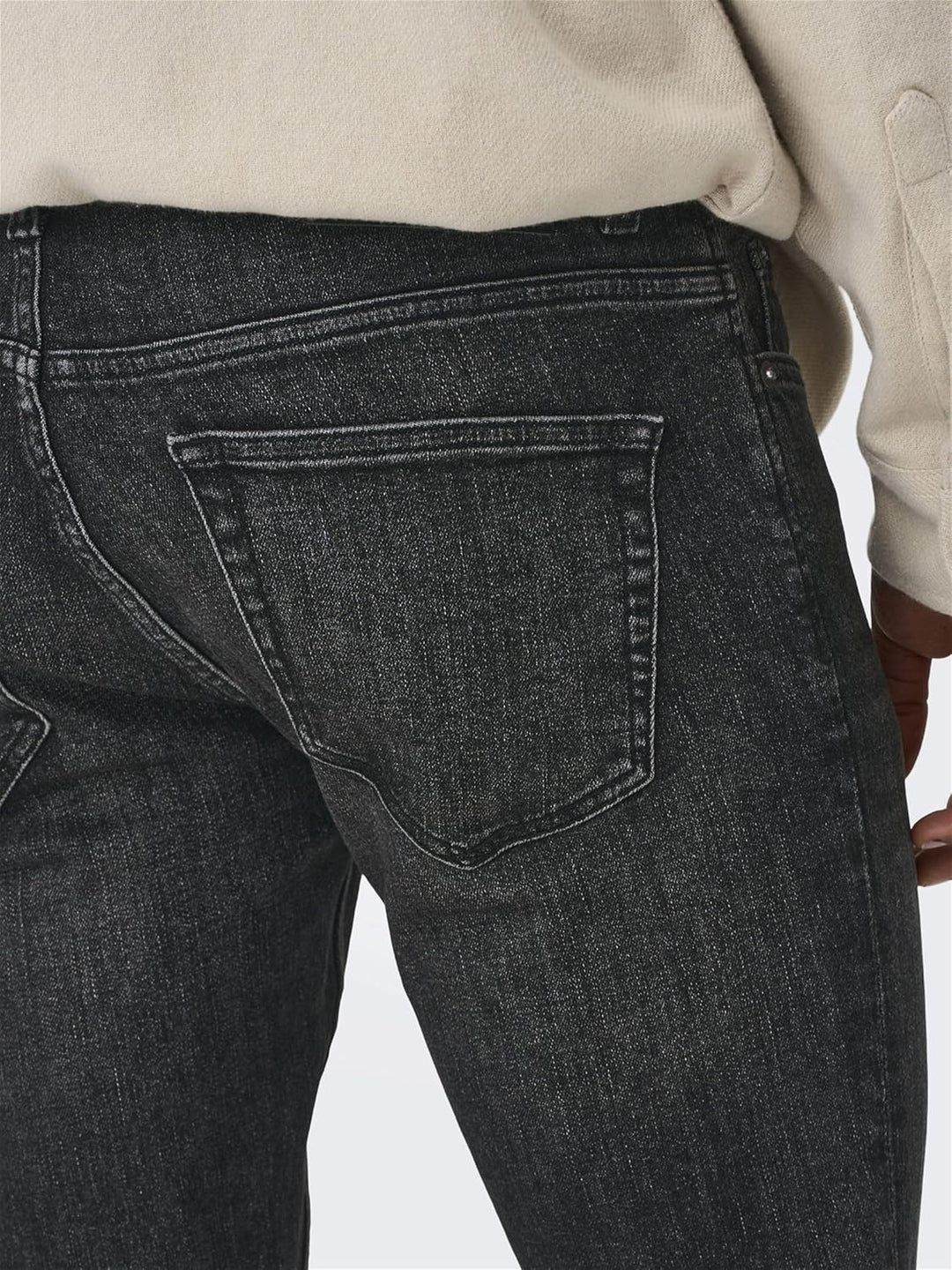 ONLY & SONS Male Slim Fit Jeans ONSLOOM Slim Black 3145 Jeans NOOS 28W / 30L Black Denim, 28W / 30L