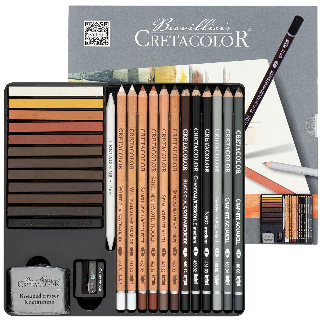 Cretacolor 400 31 - Skizzierset 27 Stück (1er Pack)