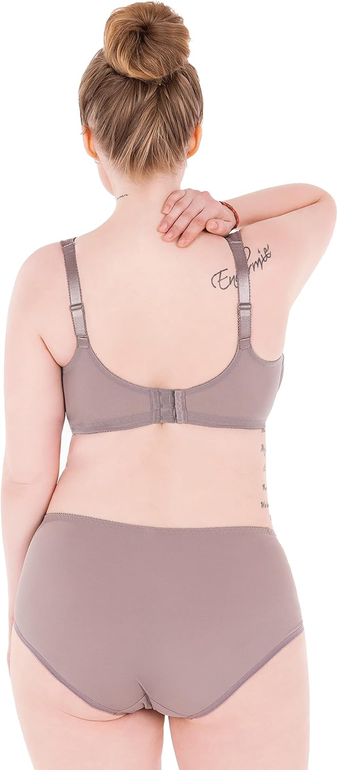 Bequemer BH Damen mit Bügel - Weicher Feuchtigkeitsregulierender - Stützender Komfort BH Damen 75G G