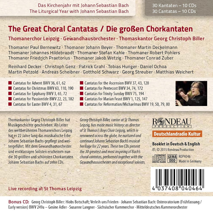 J.S. Bach: Die grossen Chorkantaten, Audio-CD