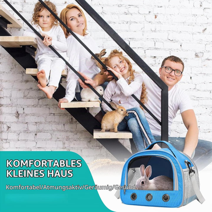Kleine Haustier-Tragetasche, 30 * 27 * 21cm Tragbare Meerschweinchen-Tragetasche, Transportbox Für K